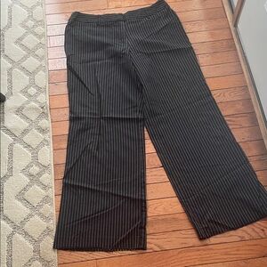 George women’s  Black Pinstripe Dress Pants